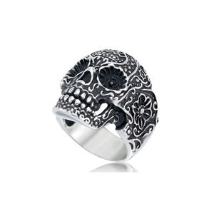 Andrew Charles by Andy Hilfiger Men's Ornamental Skull Ring j-33
